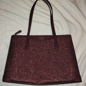 Kate Spade glitter nova tote *like new*